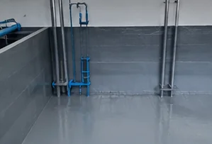 Completed internal waterproofing