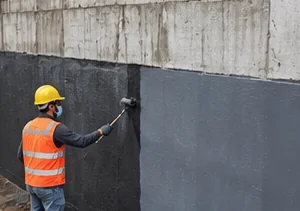 Waterproofing application on the UG tank wall