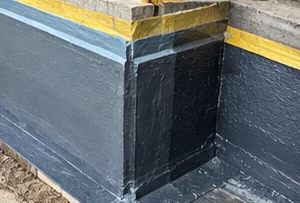 Construction joint treatment in a UG tank