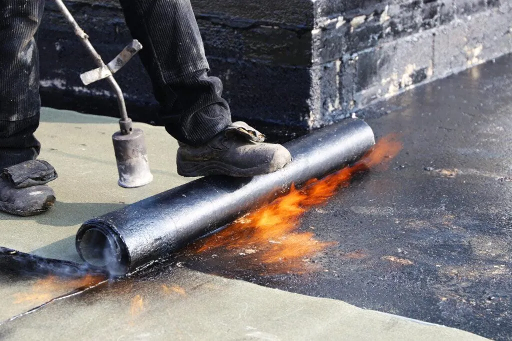 Torch-applied SBS membrane